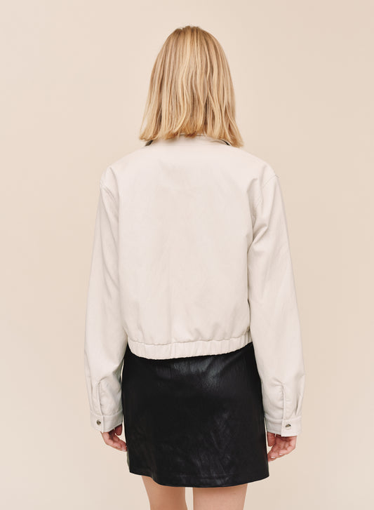 Bella Dahl Crop Bomber Jacket