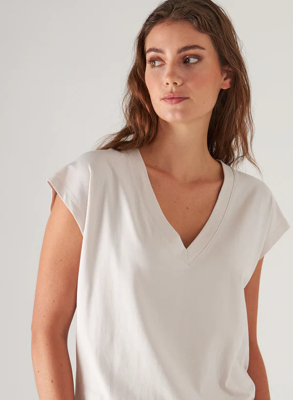 Patrick Assaraf V-Neck Dolman Tee