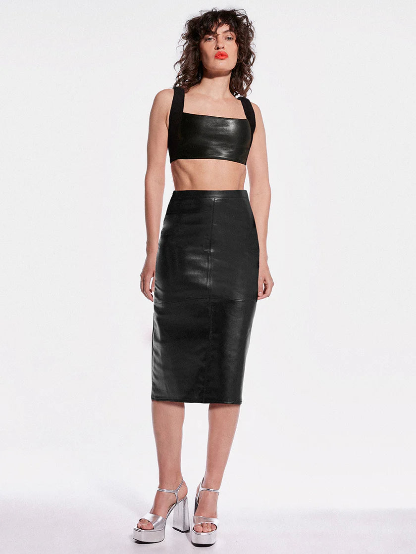 AS x DF Elizabeth Leather Skirt