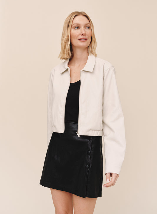 Bella Dahl Crop Bomber Jacket