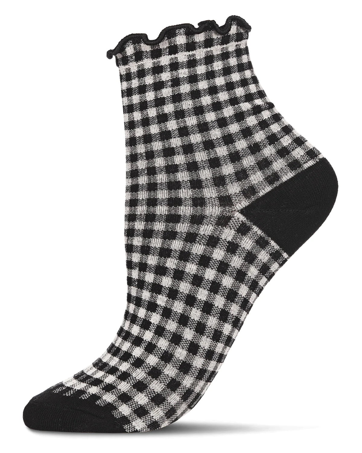 Me Moi Gingham Anklet Sock