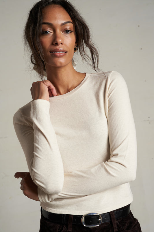 Perfect White Tee Jamie L/S
