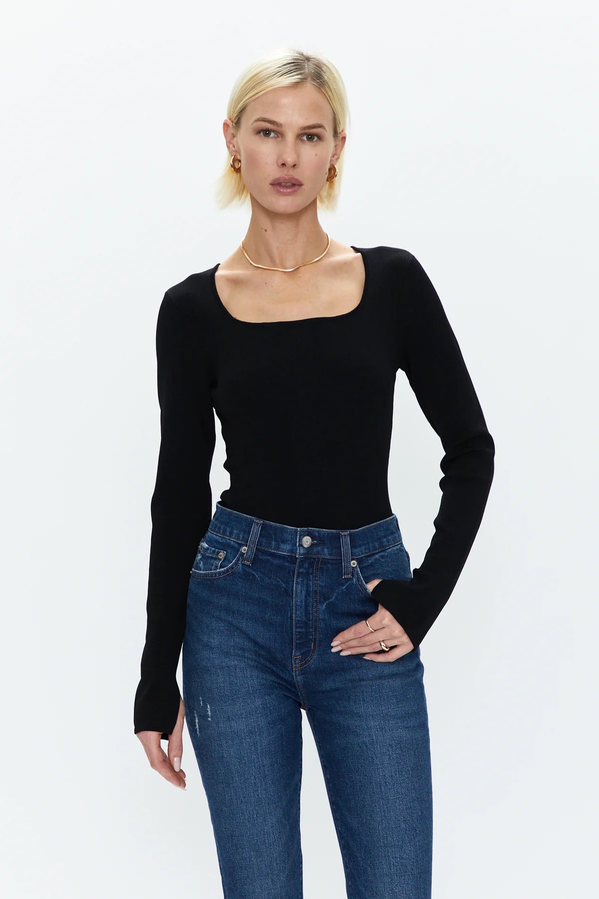 Pistola Jenny Square Neck Bodysuit