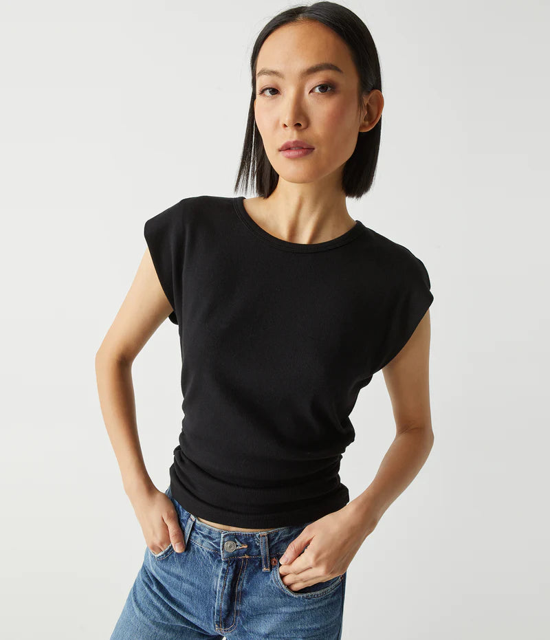 Michael Stars Joni Power Shoulder Top