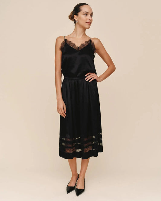 Bella Dahl Lace Midi Skirt