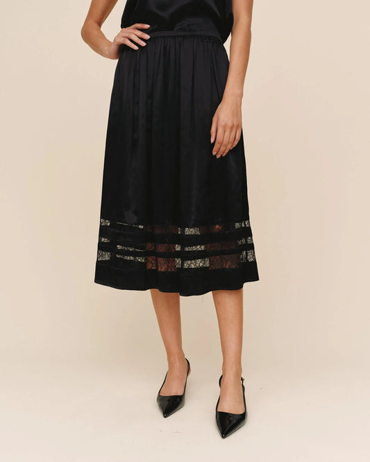 Bella Dahl Lace Midi Skirt