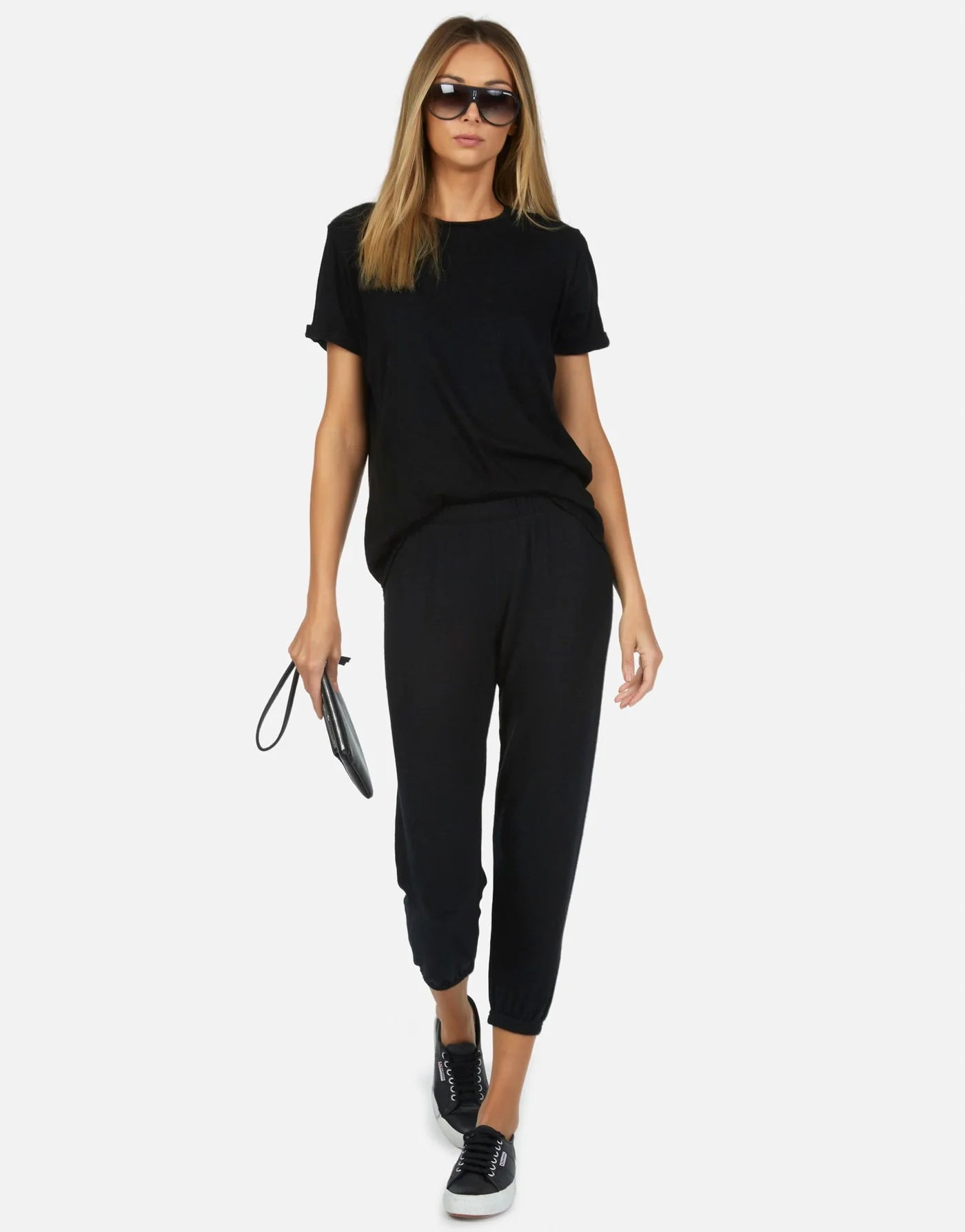 Michael Lauren Nate Crop Sweatpant