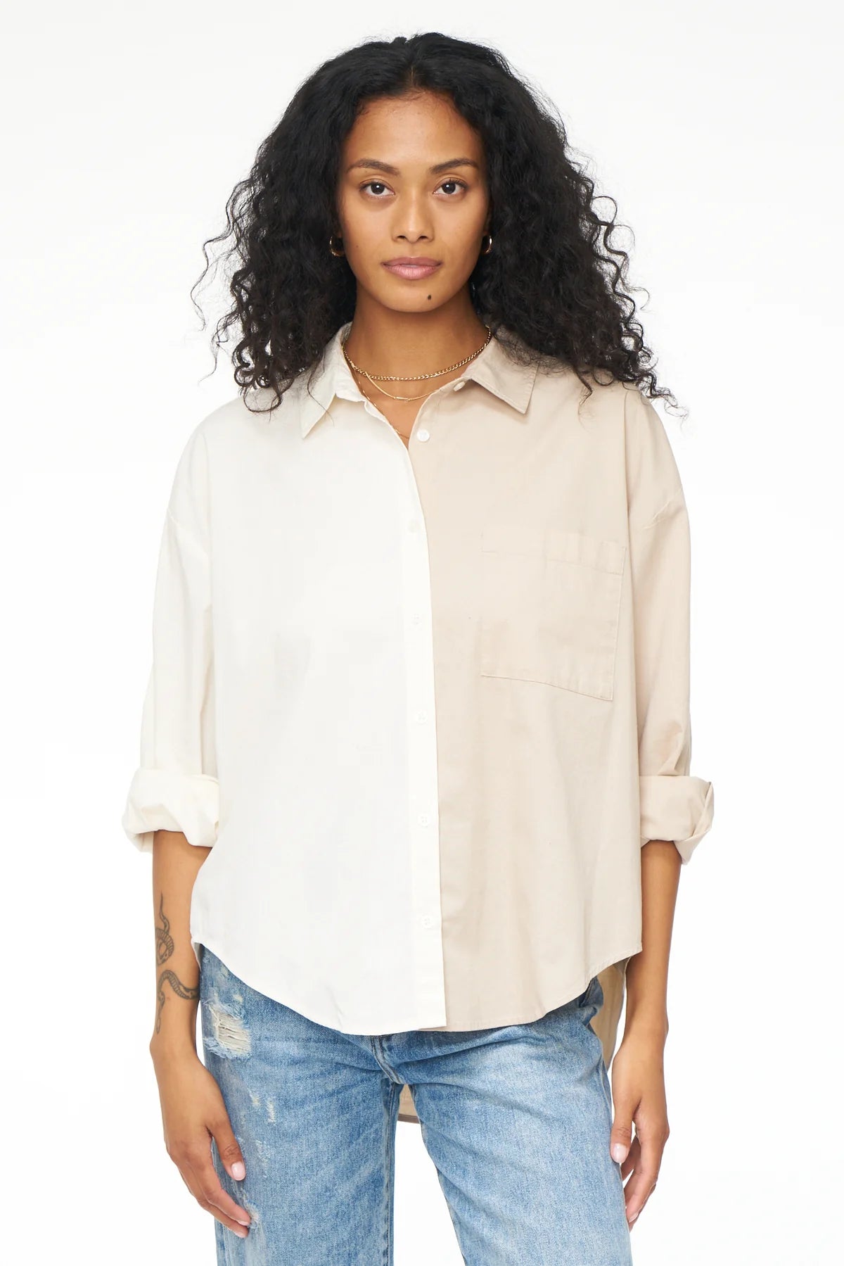 Pistola Sloane Long Sleeve Oversized Button Down