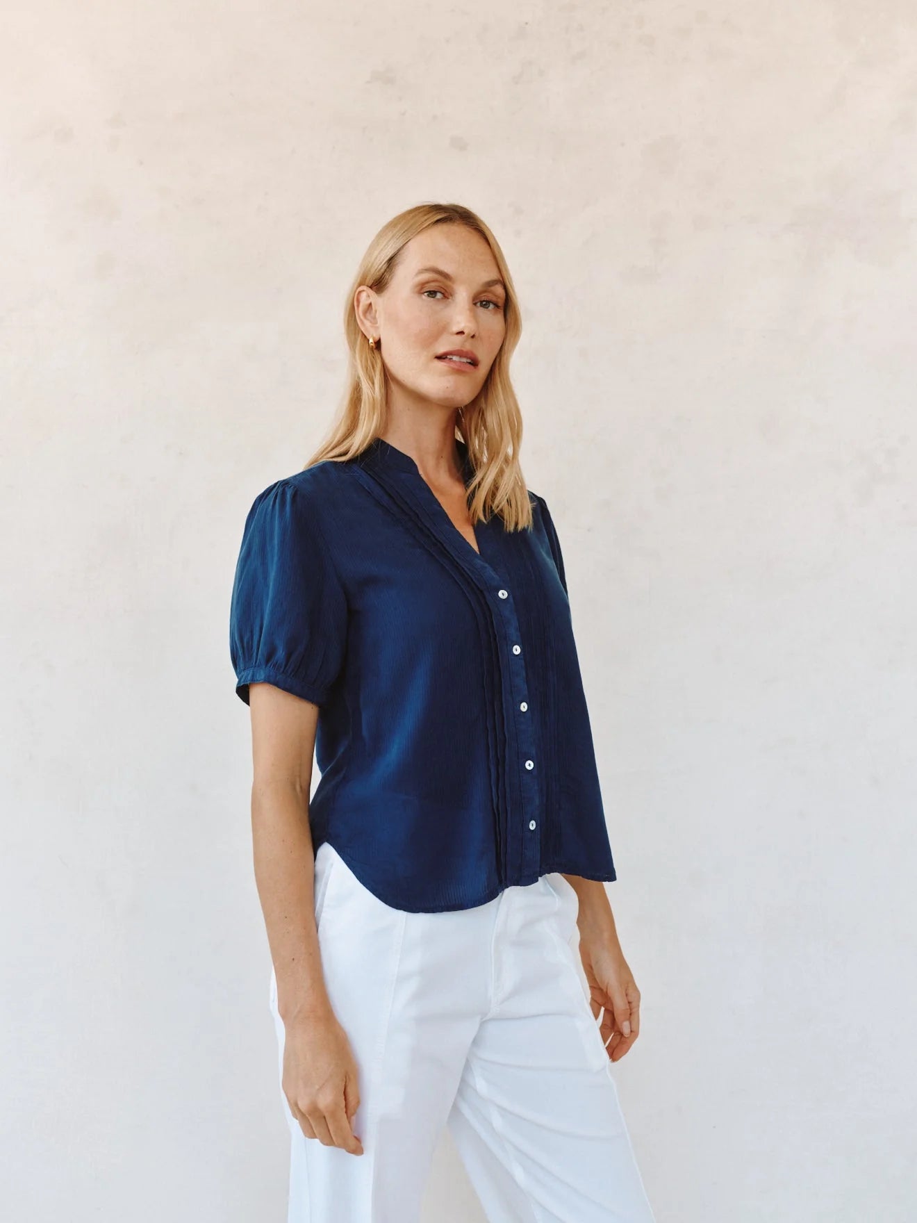 Bella Dahl S/L Pintuck Shirt