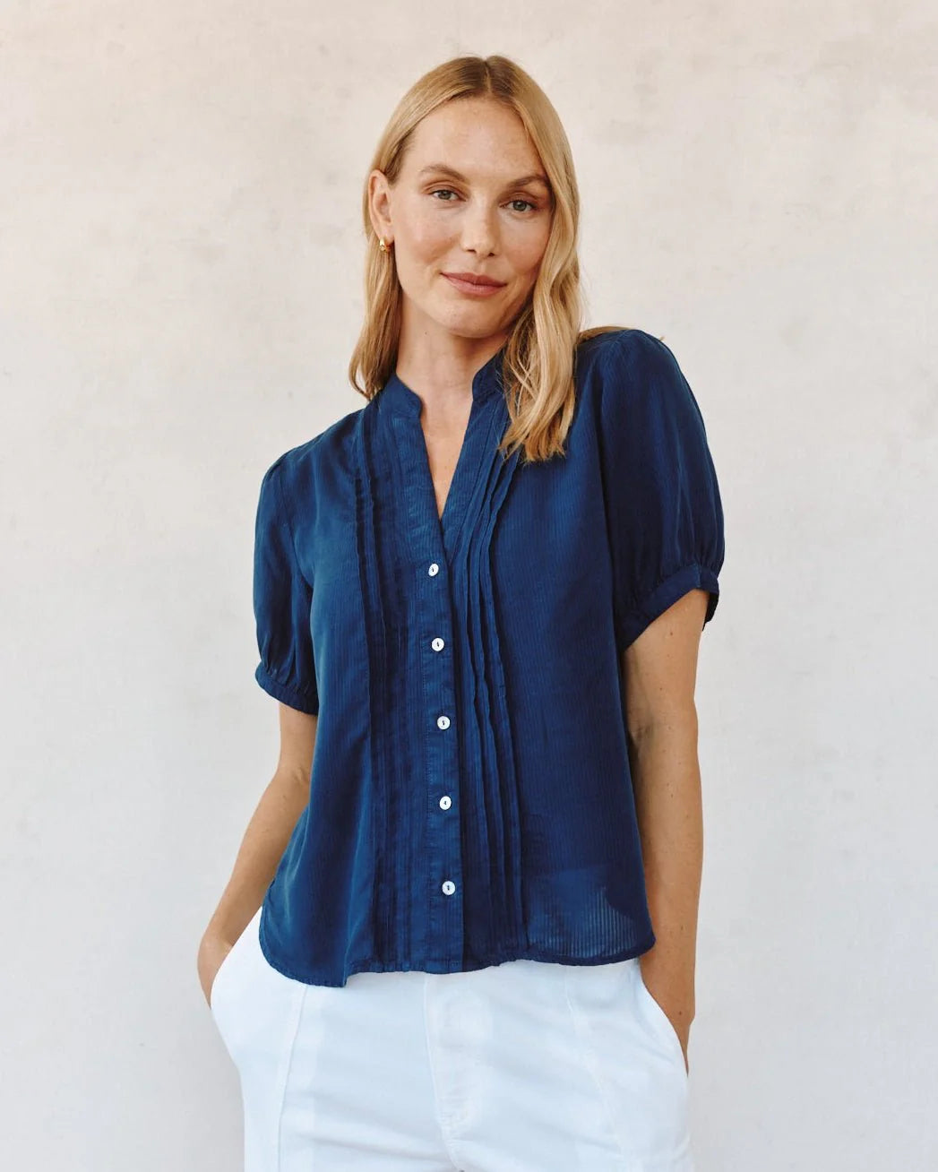 Bella Dahl S/L Pintuck Shirt
