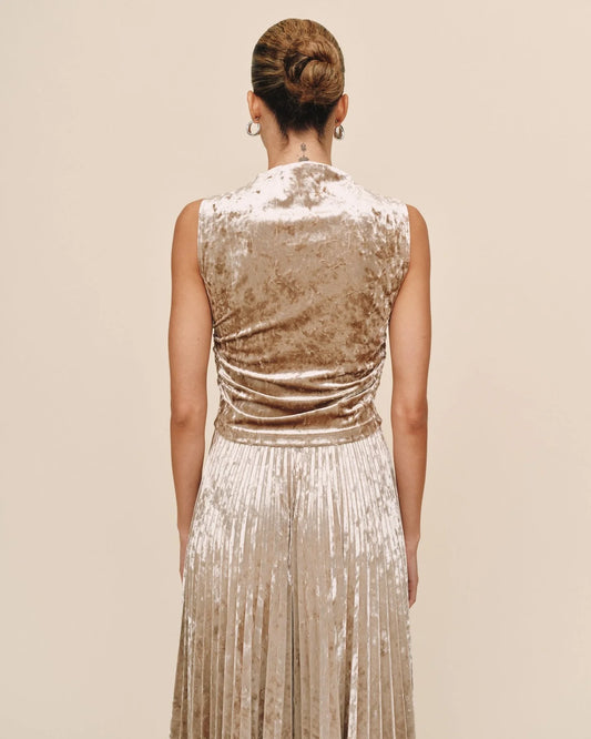 Bella Dahl Sleeveless Shirred Top