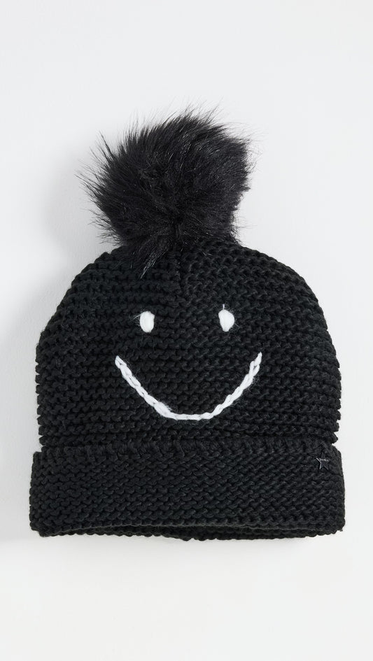 Jocelyn Waffle Knit Smile Hat