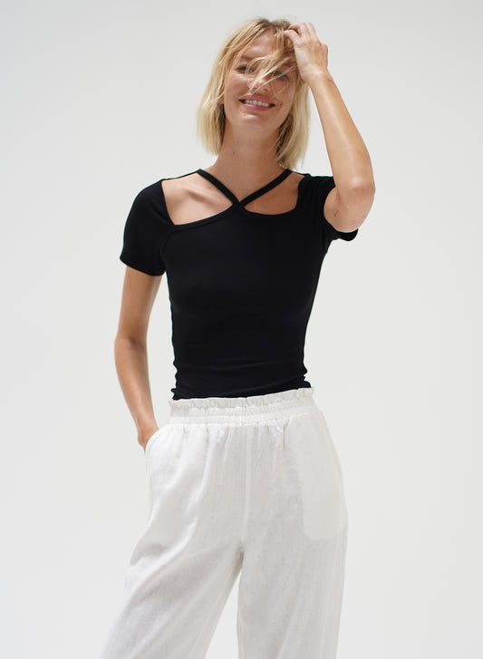 LNA Star Ribbed Top