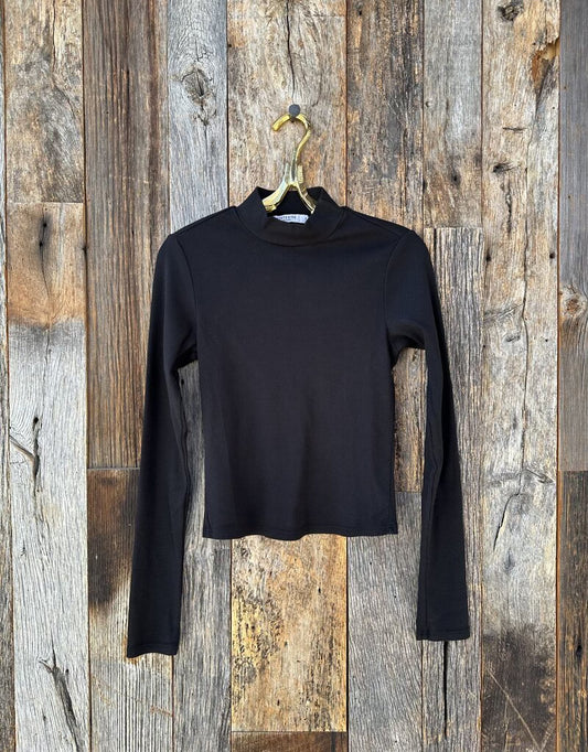 Stateside Mock Neck Cropped L/S