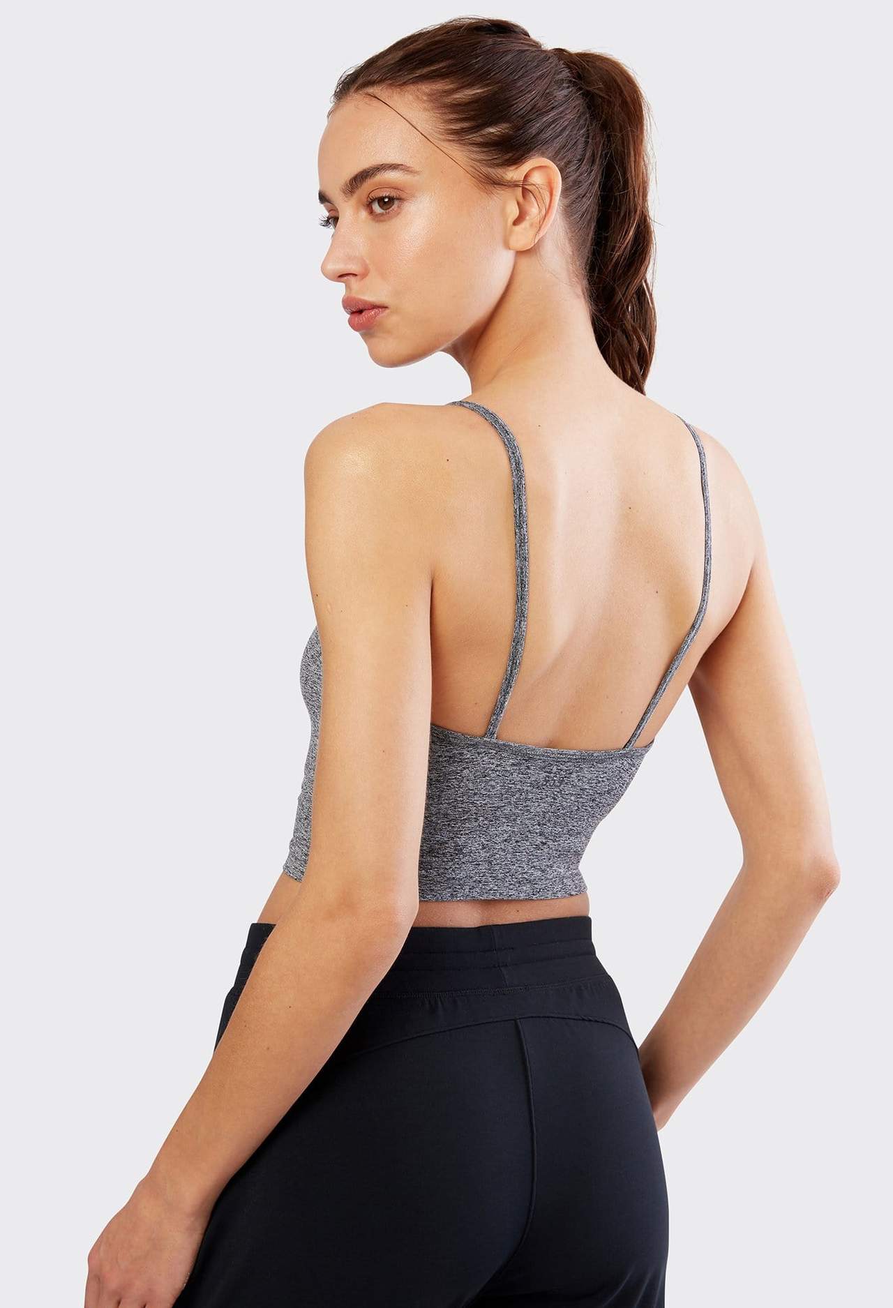 grey slim fit cropped cami