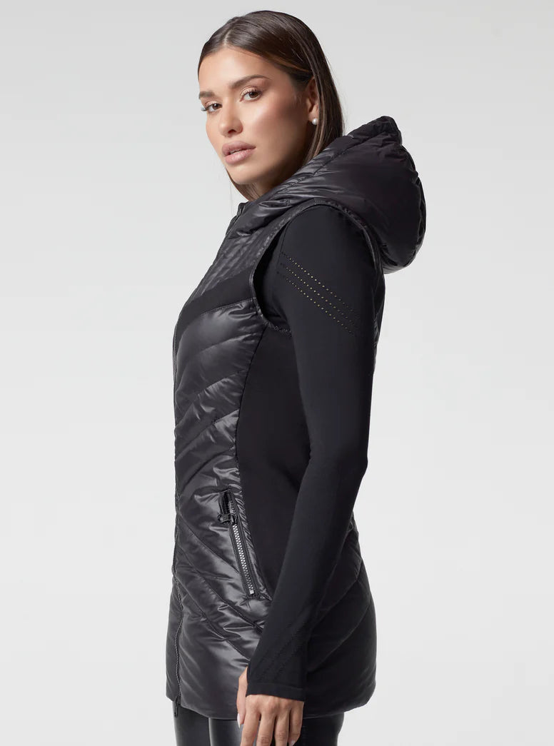 Blanc Noir Elongated Puffer Vest