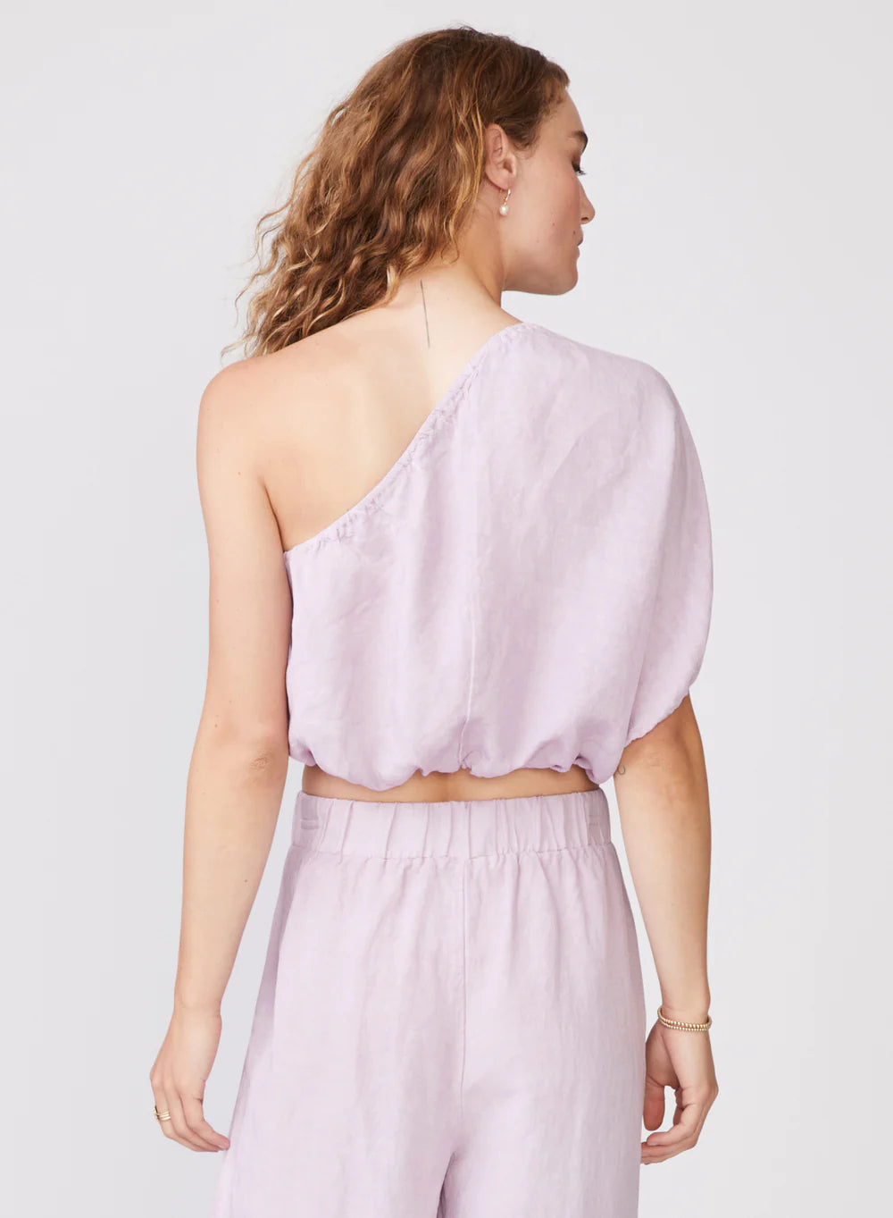 Stateside Linen One Shoulder Top